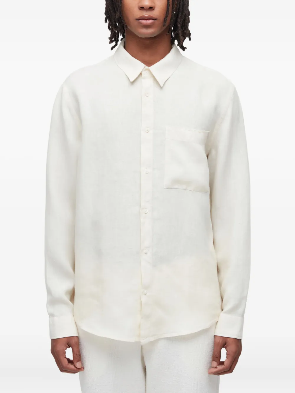 Osklen Raw ML linen shirt | White | Image 1