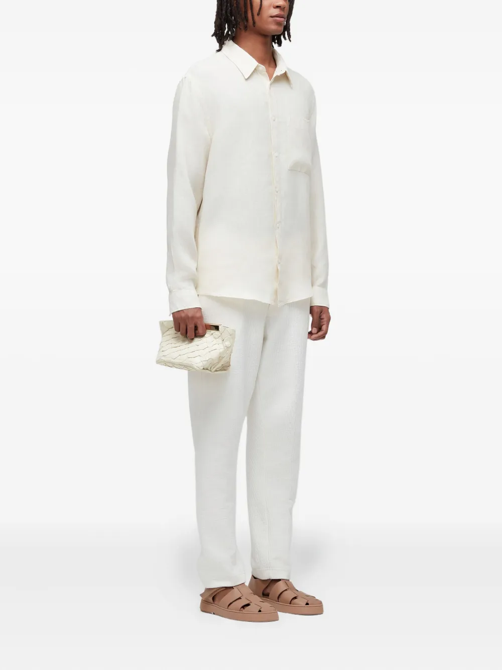 Osklen Raw ML linnen overhemd - Wit