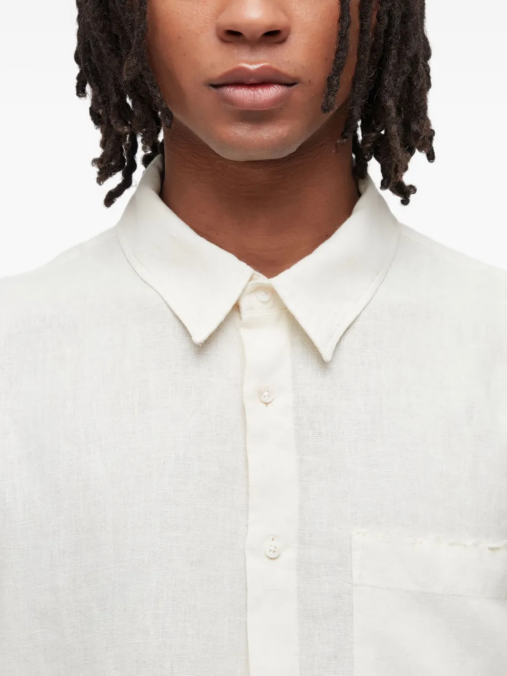 Osklen Raw ml Linen Shirt In White