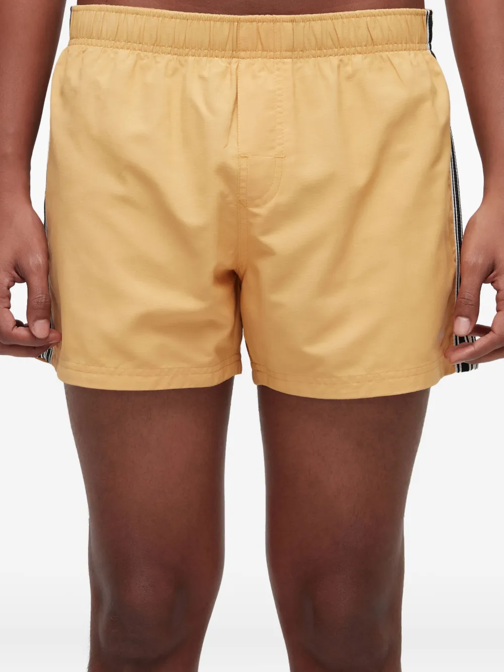 Osklen California Stripes Swim Shorts In Yellow