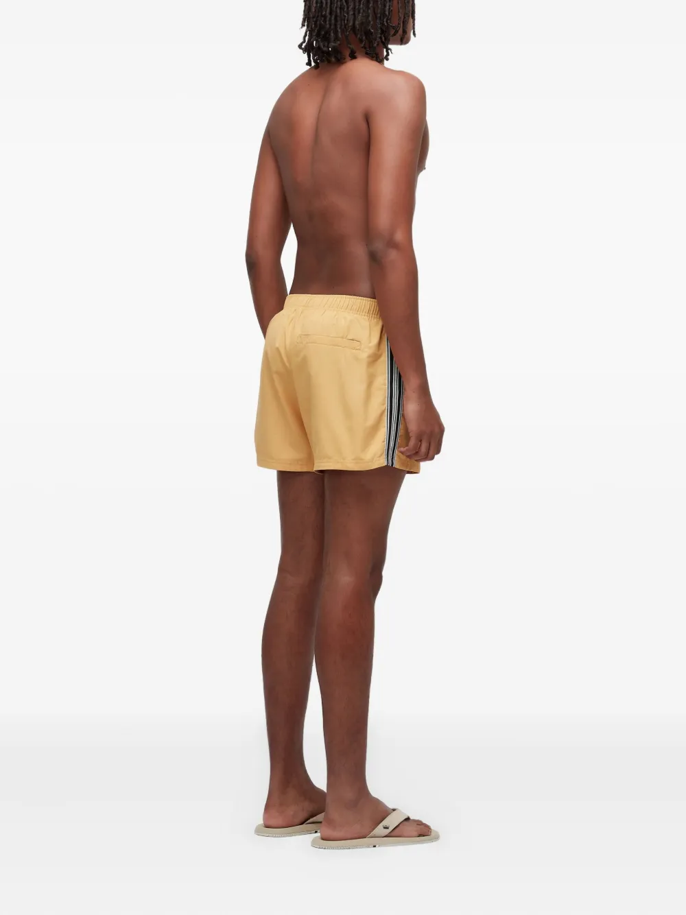 Osklen California Stripes Swim Shorts In Yellow