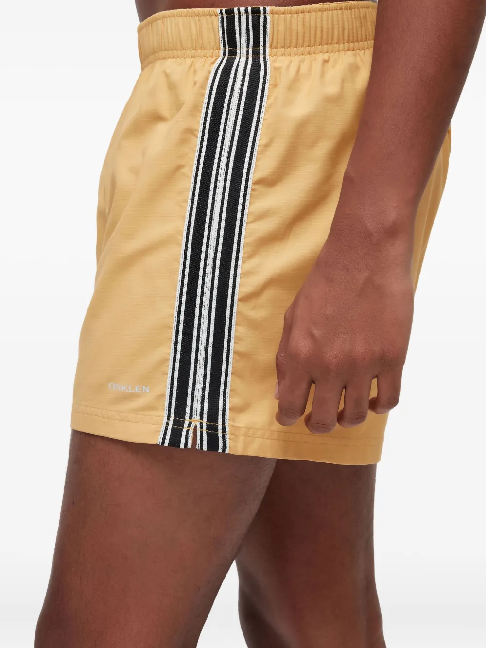 Osklen California Stripes Swim Shorts In Yellow