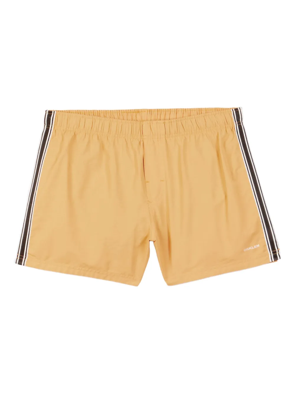 Osklen California Stripes Swim Shorts In Yellow