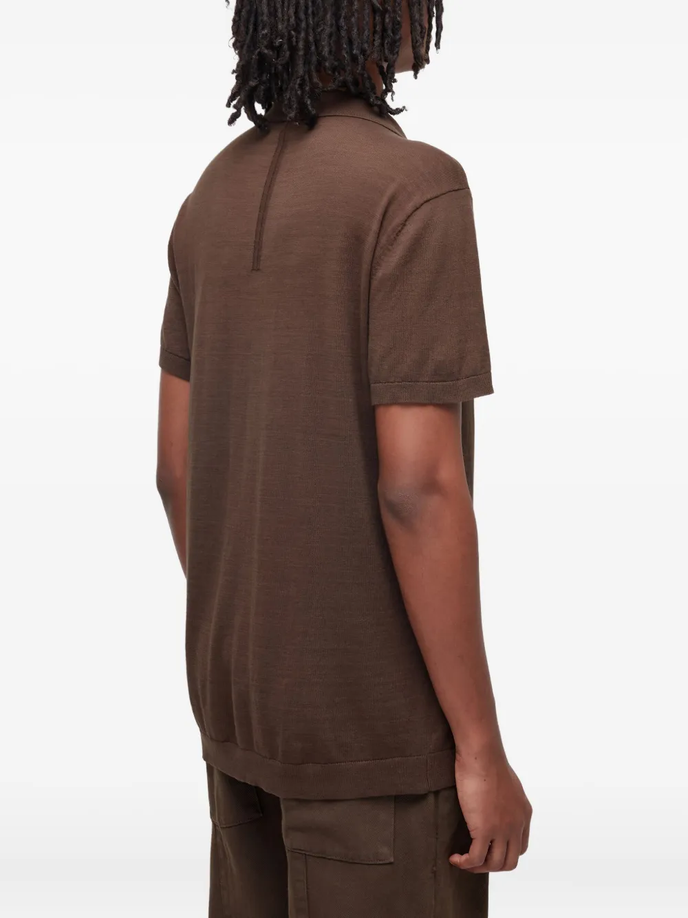 Osklen Poloshirt met korte mouwen Bruin