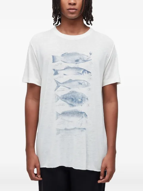 Osklen t-shirt med fisktryck