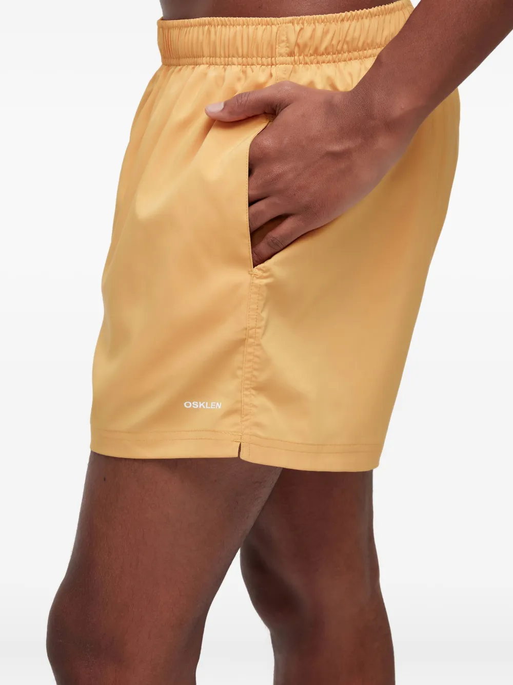 Osklen Zip-pocket Swim Shorts In Orange