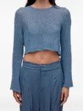 Osklen bell-sleeve sweater - Blue