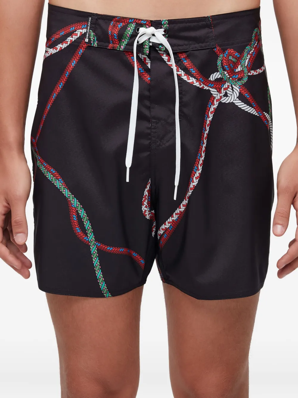Osklen Drawstring Deck Shorts In Multi