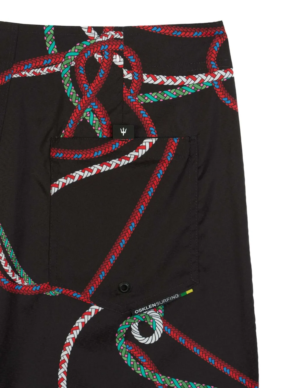 Osklen Drawstring Deck Shorts In Multi