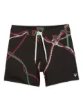 Osklen drawstring deck shorts - Black