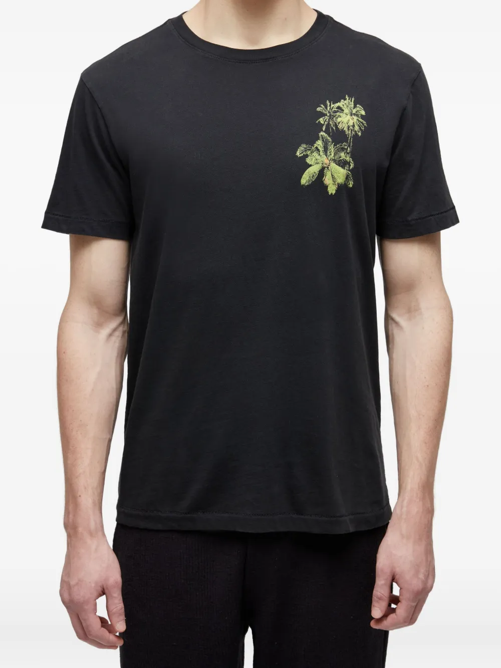 Osklen T-shirt met kokosnootprint Zwart