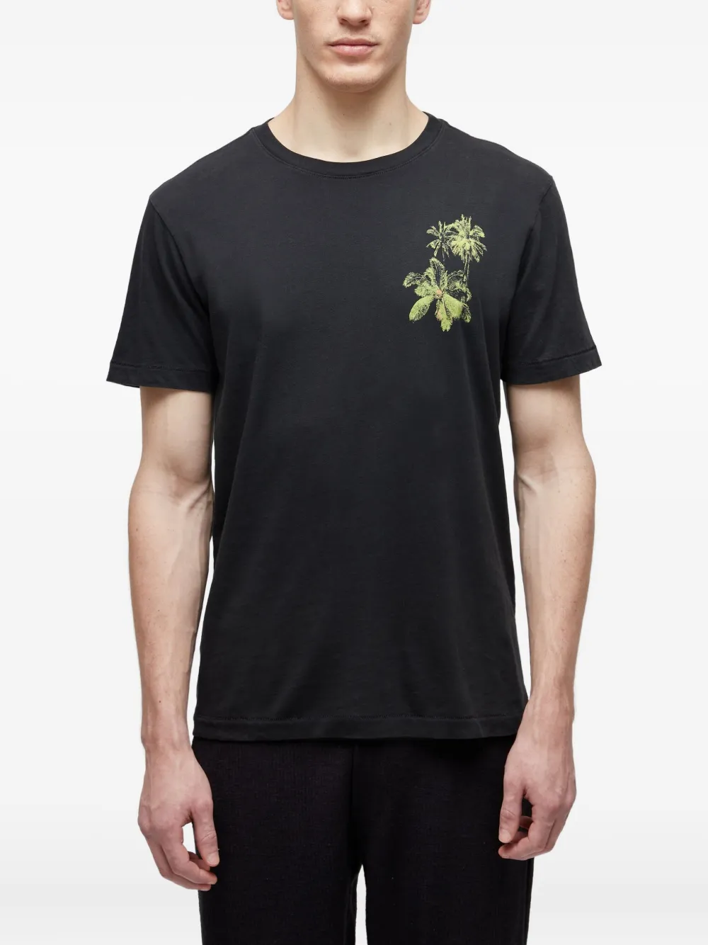 Osklen coconut tree-print T-shirt | negro | Image 1