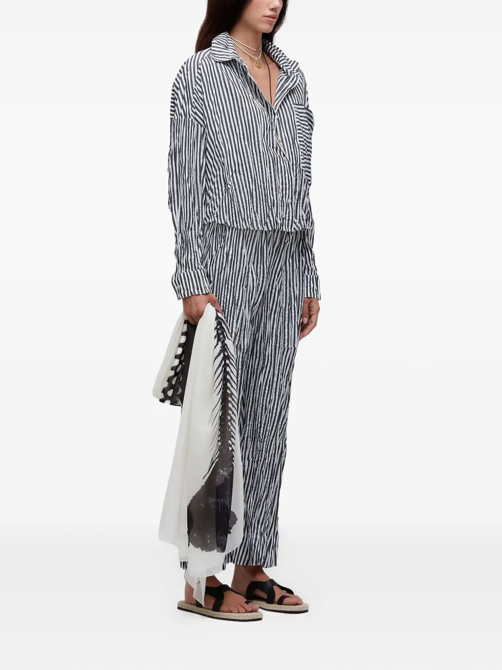 Osklen Gestreept blouse - Blauw