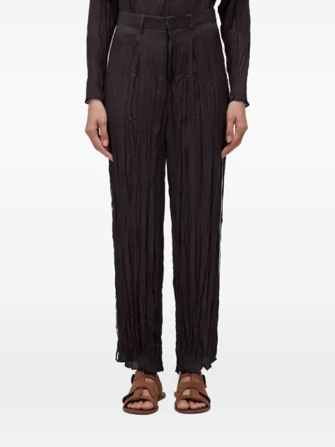 Osklen pleated wrinkled trousers
