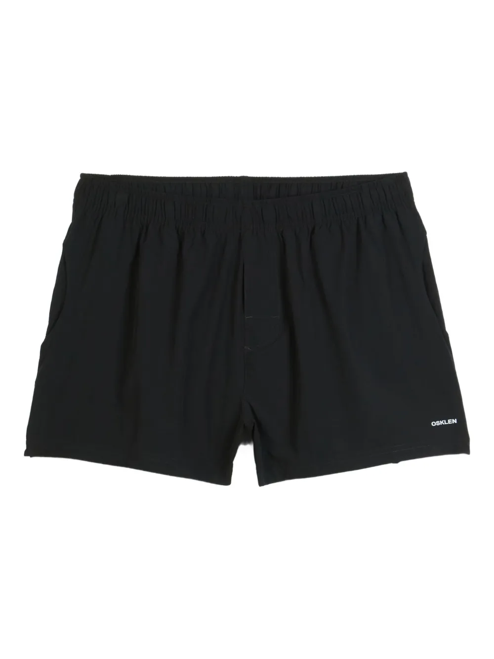 Osklen elastic-waistband pocket shorts | Black | Image 1