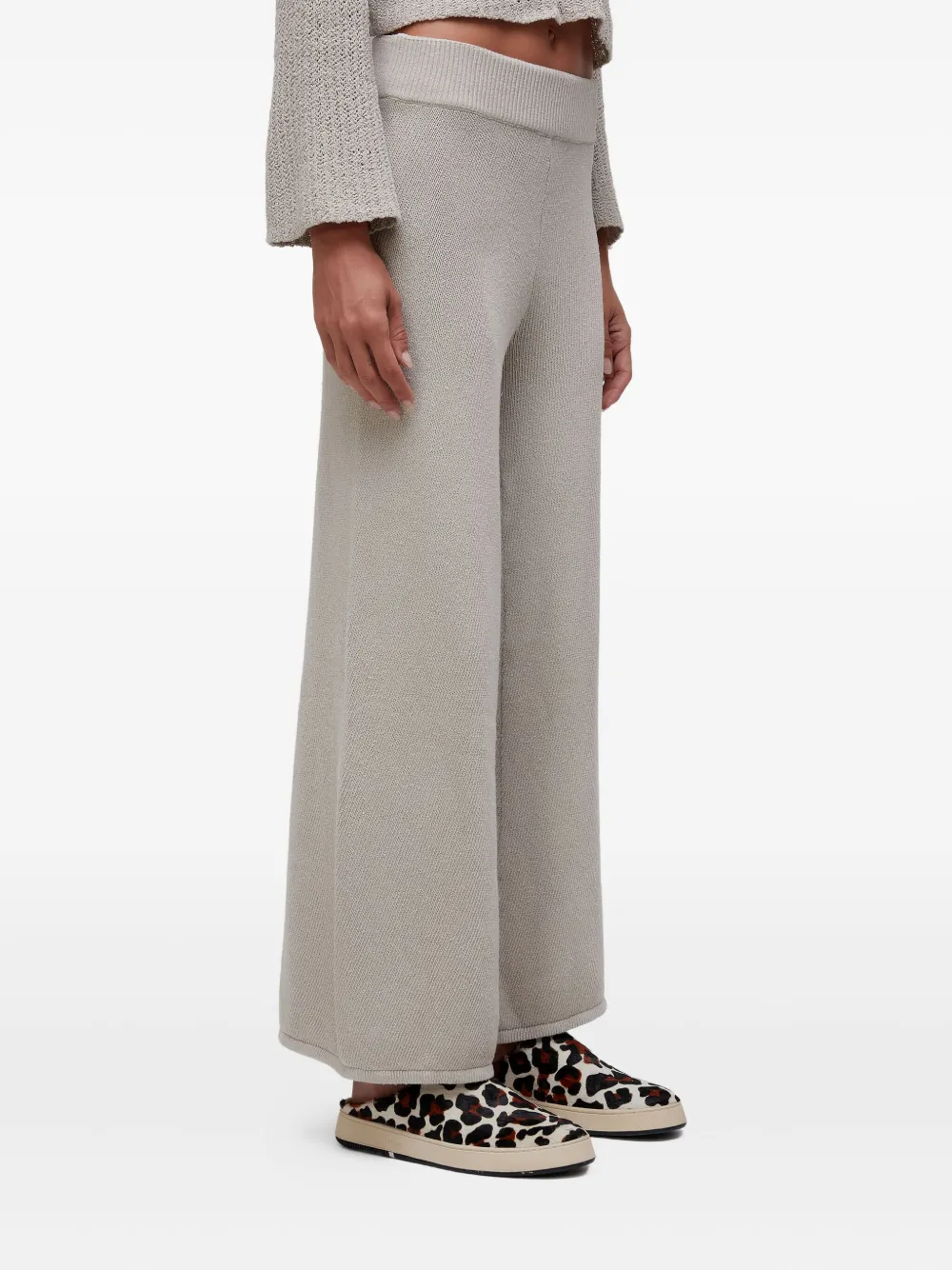 Osklen Ribbed Knit Trousers In Gray