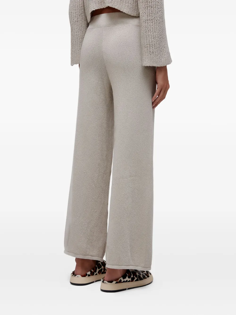 Osklen Ribbed Knit Trousers In Gray