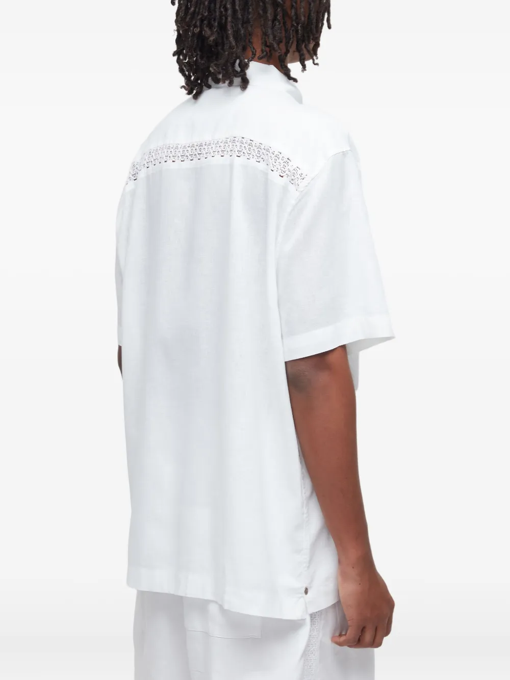 Osklen Embroidered-panel Shirt In White