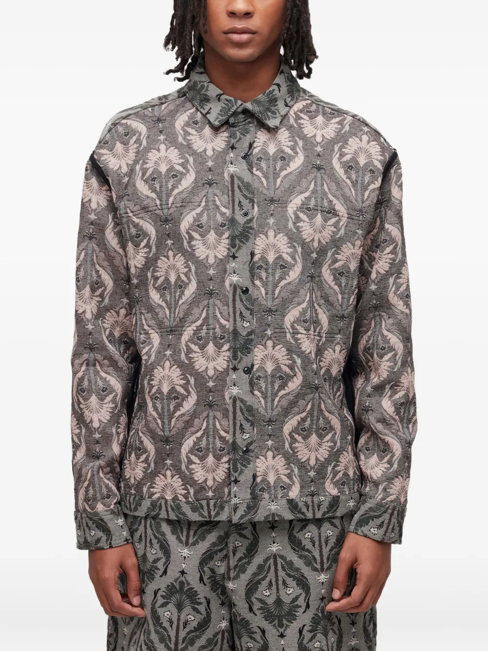 Osklen jacquard floral-pattern shirt jacket | Shirt Jackets | Image 2