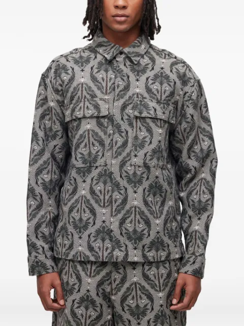 Osklen jacquard floral-pattern shirt jacket