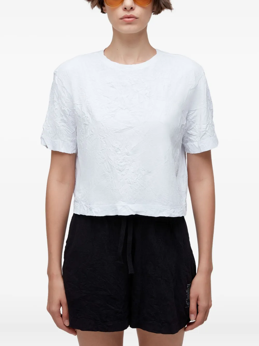 Osklen playera con efecto arrugado | blanco | Image 1