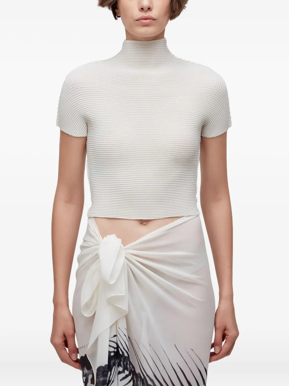 Osklen pixel-pattern short-sleeve T-shirt | White | Image 1