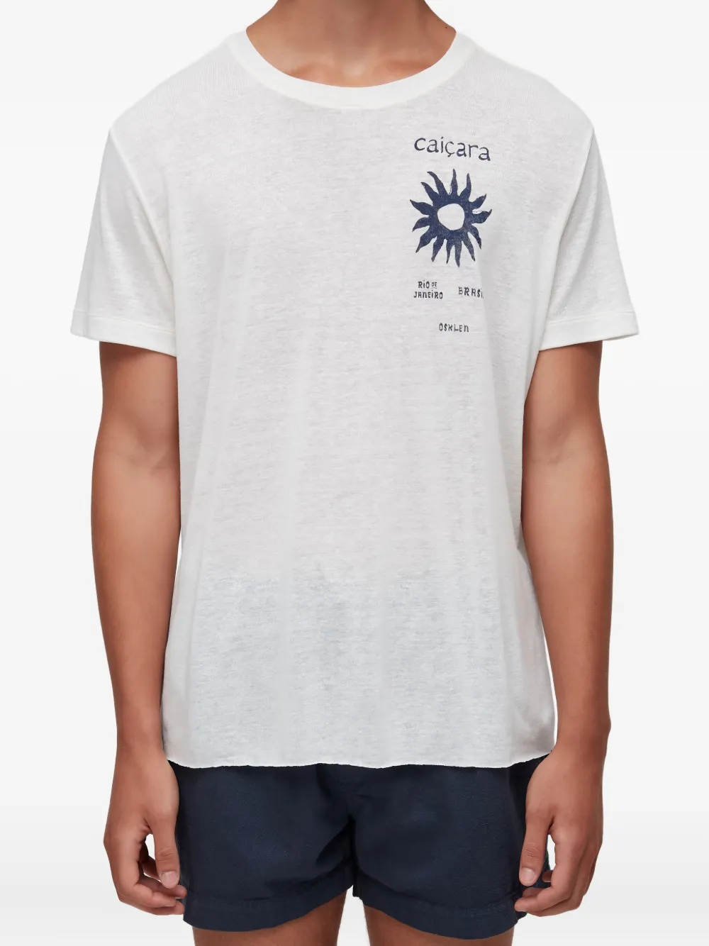 Osklen Sun-motif T-shirt In White