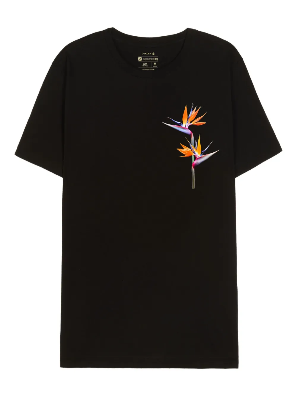 Osklen playera con estampado Strelitzia | negro | Image 1