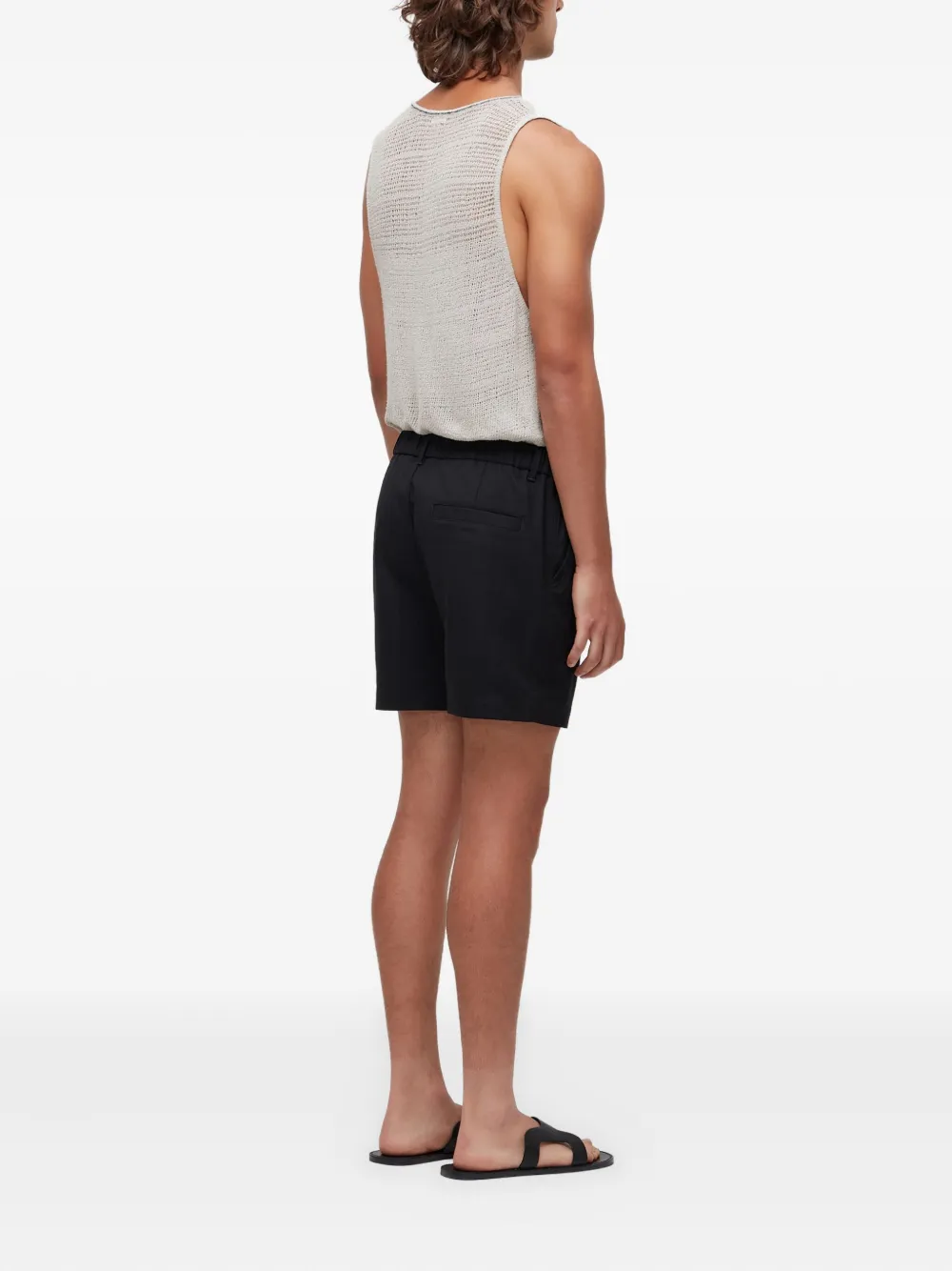 Osklen Gebreide shorts met elastische taille Zwart