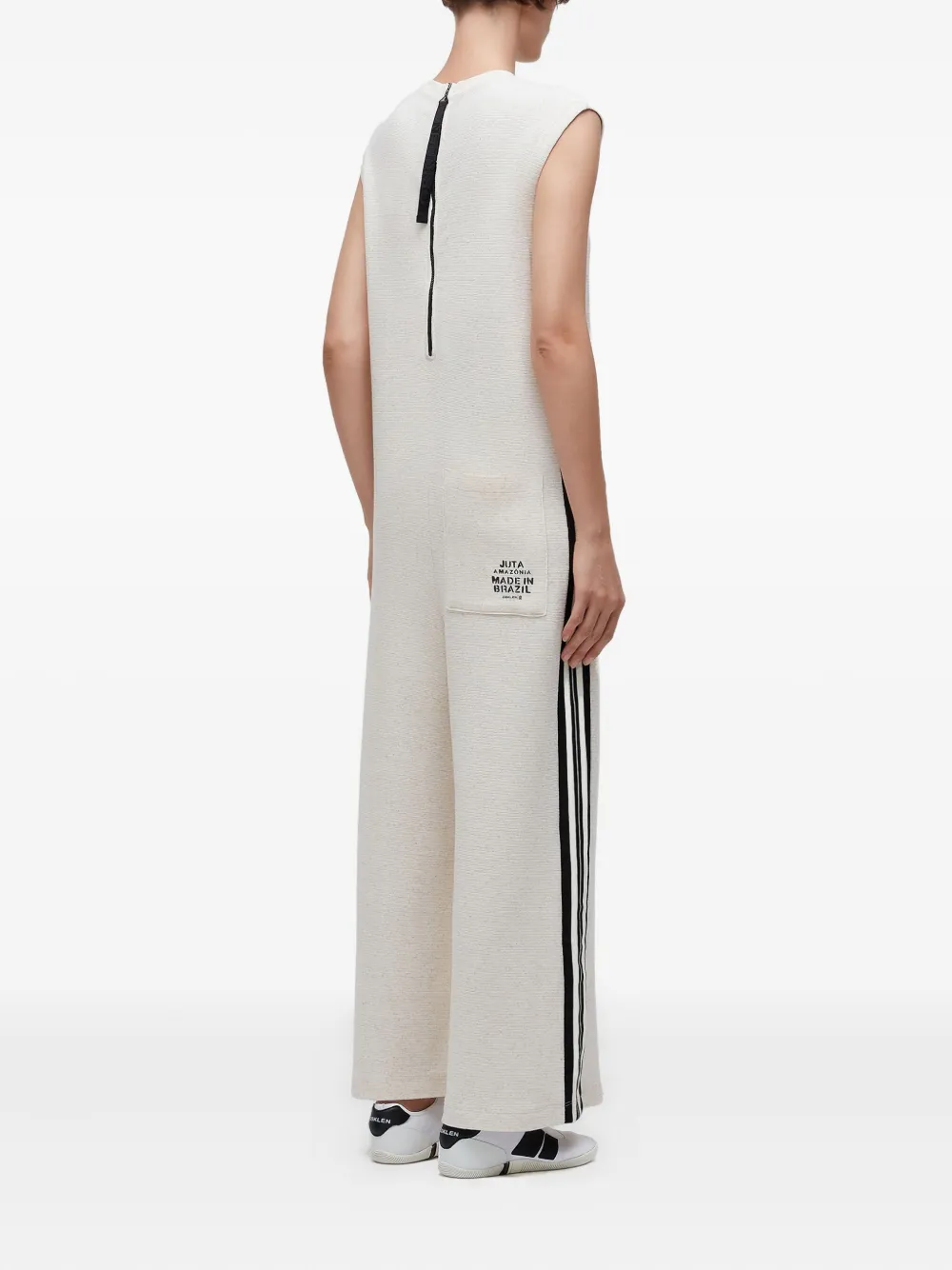  Osklen Stripe-detail Jumpsuit - White 