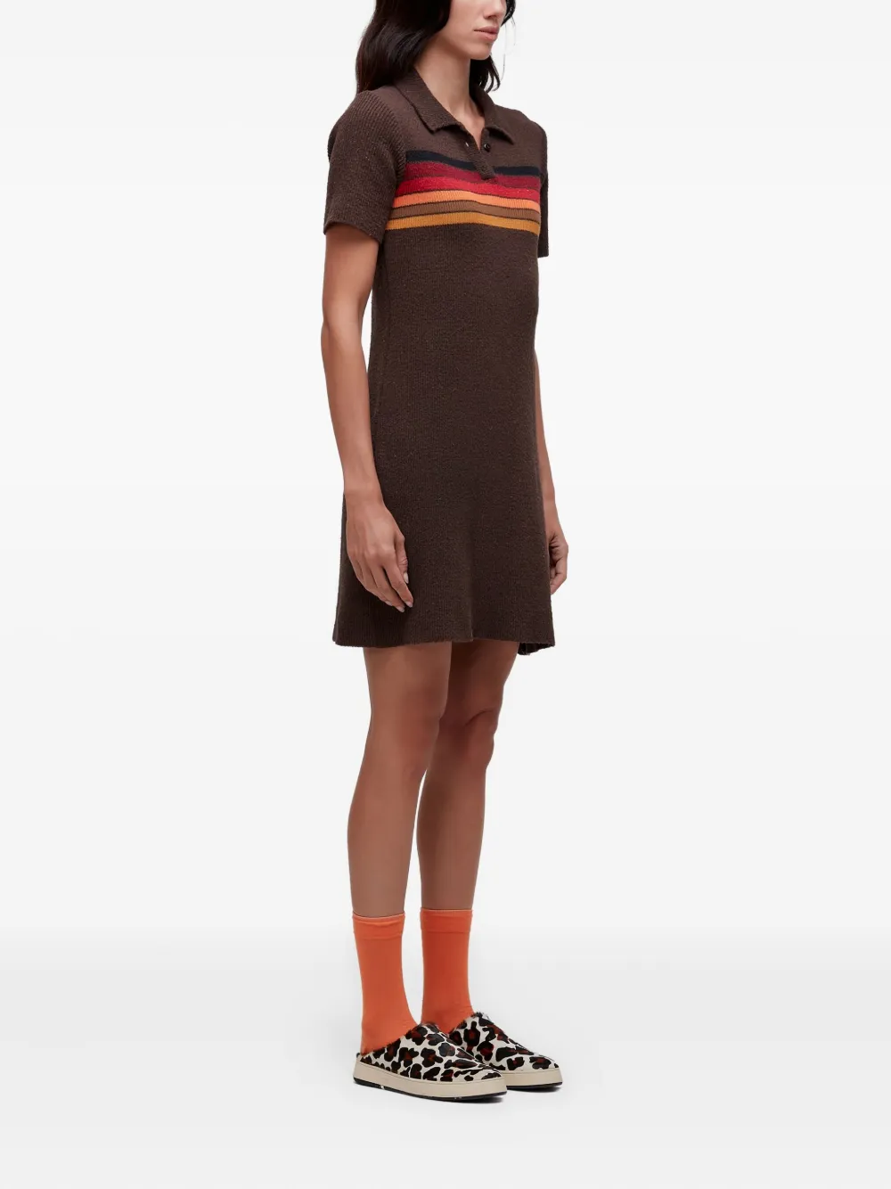 Osklen Gestreepte polojurk Bruin