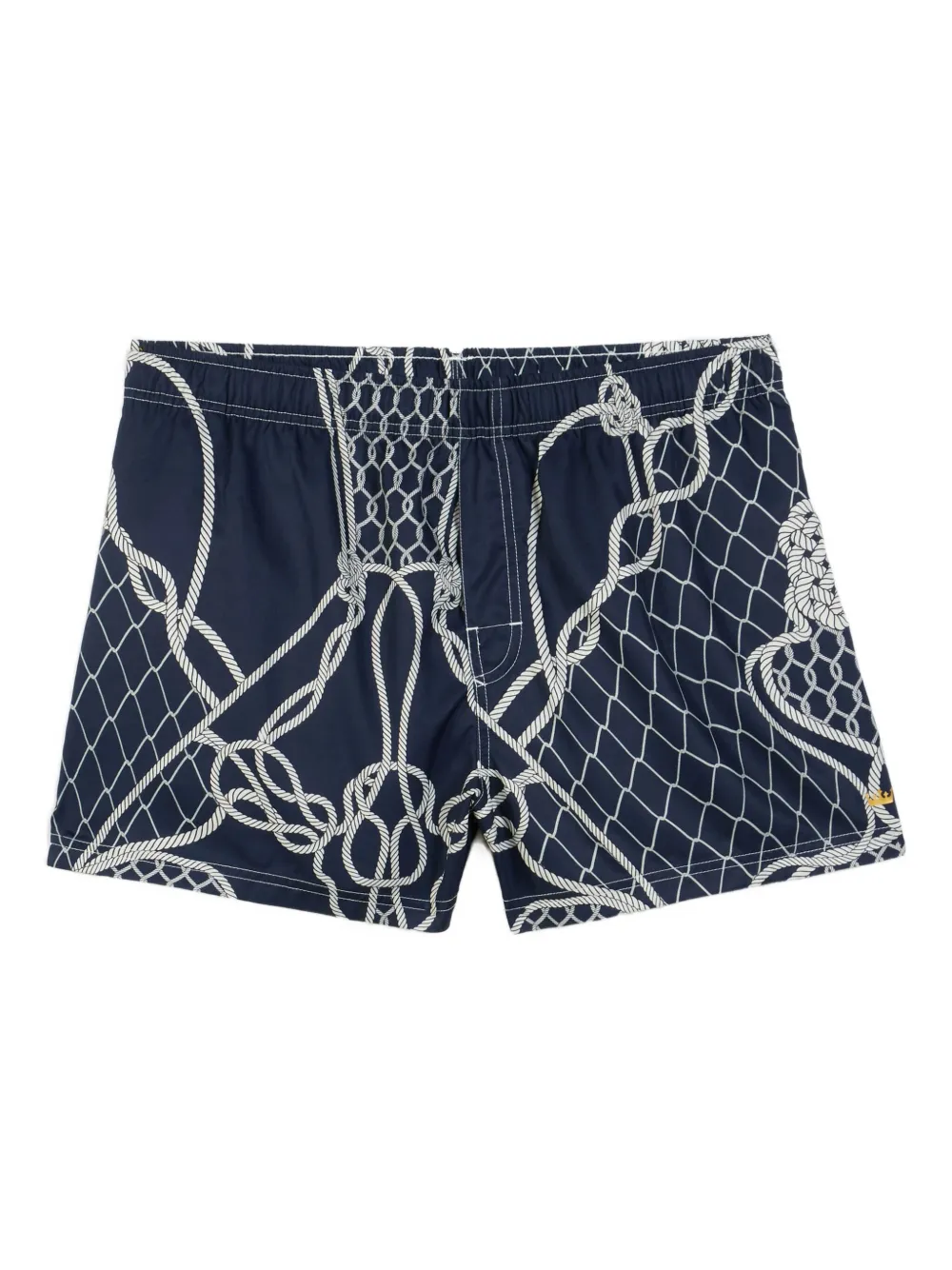 Osklen rope-net print shorts | Blue | Image 1