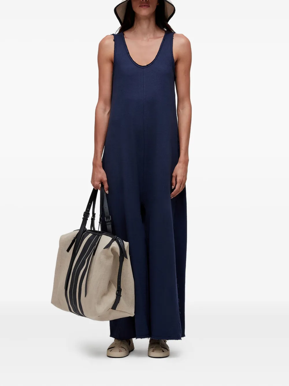 Osklen Jumpsuit met franje detail - Blauw