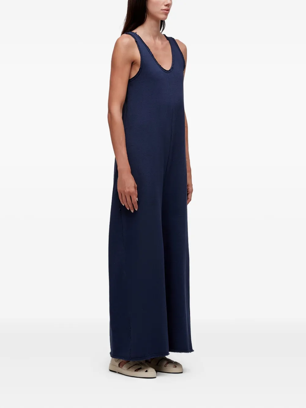 Osklen Jumpsuit met franje detail Blauw