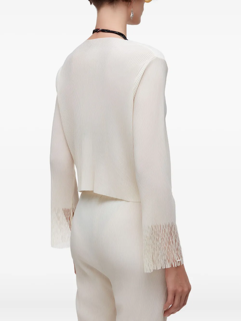 Osklen plisse open-front blouse | Blouses | Image 2