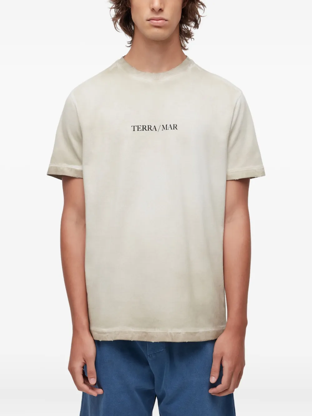 Osklen Double Terra/Mar printed T-shirt | Neutrals | Image 1