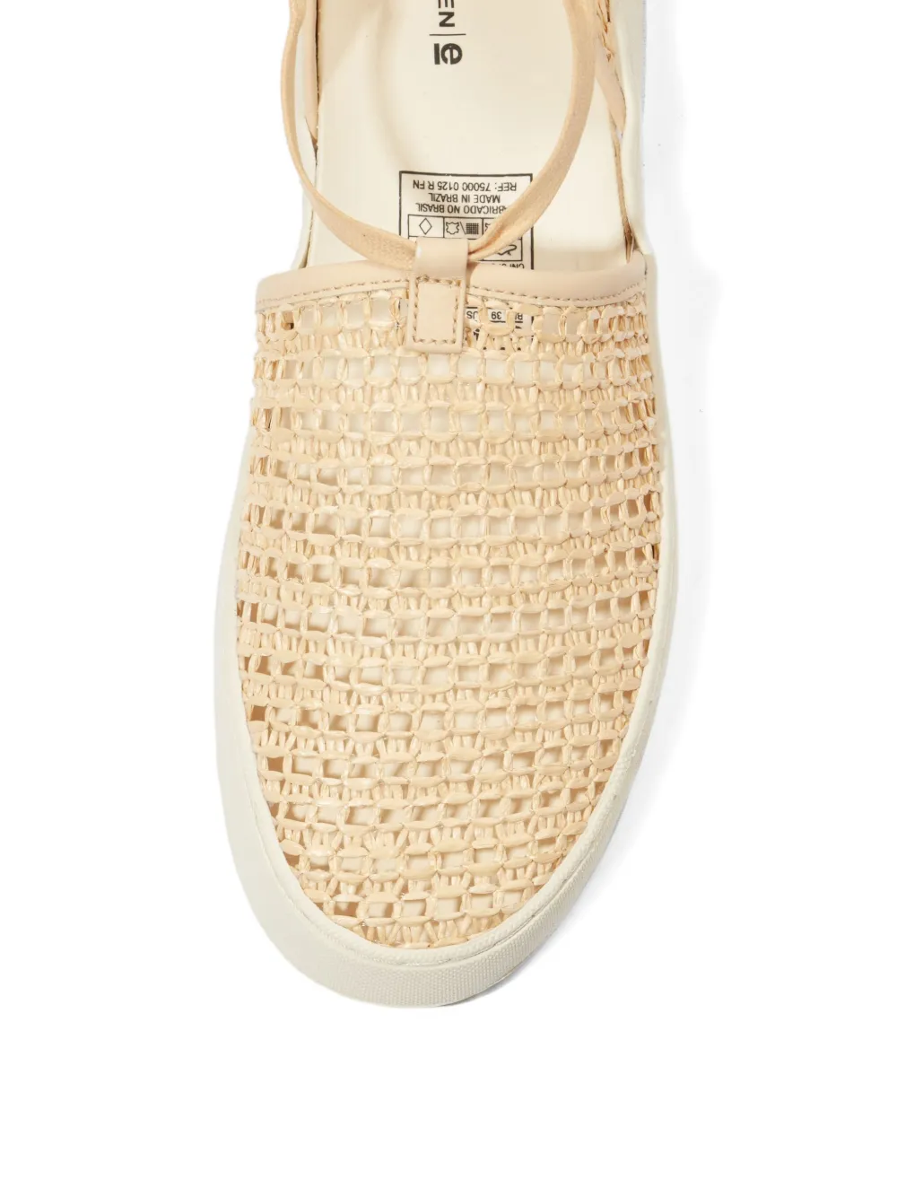 Osklen Soho geweven espadrilles met strik Beige