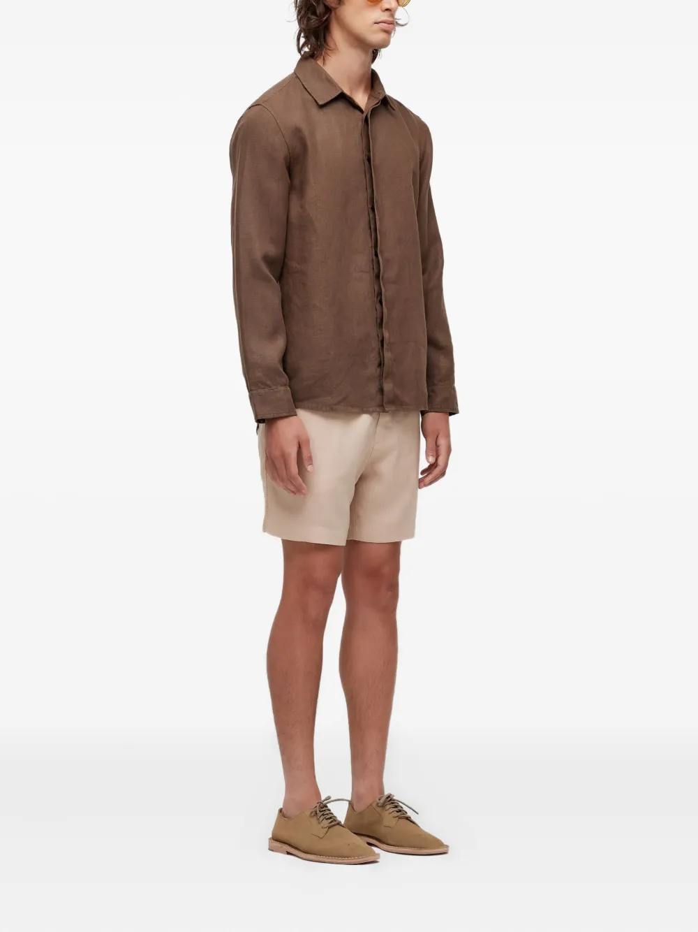 Osklen Linnen bermuda shorts - Beige
