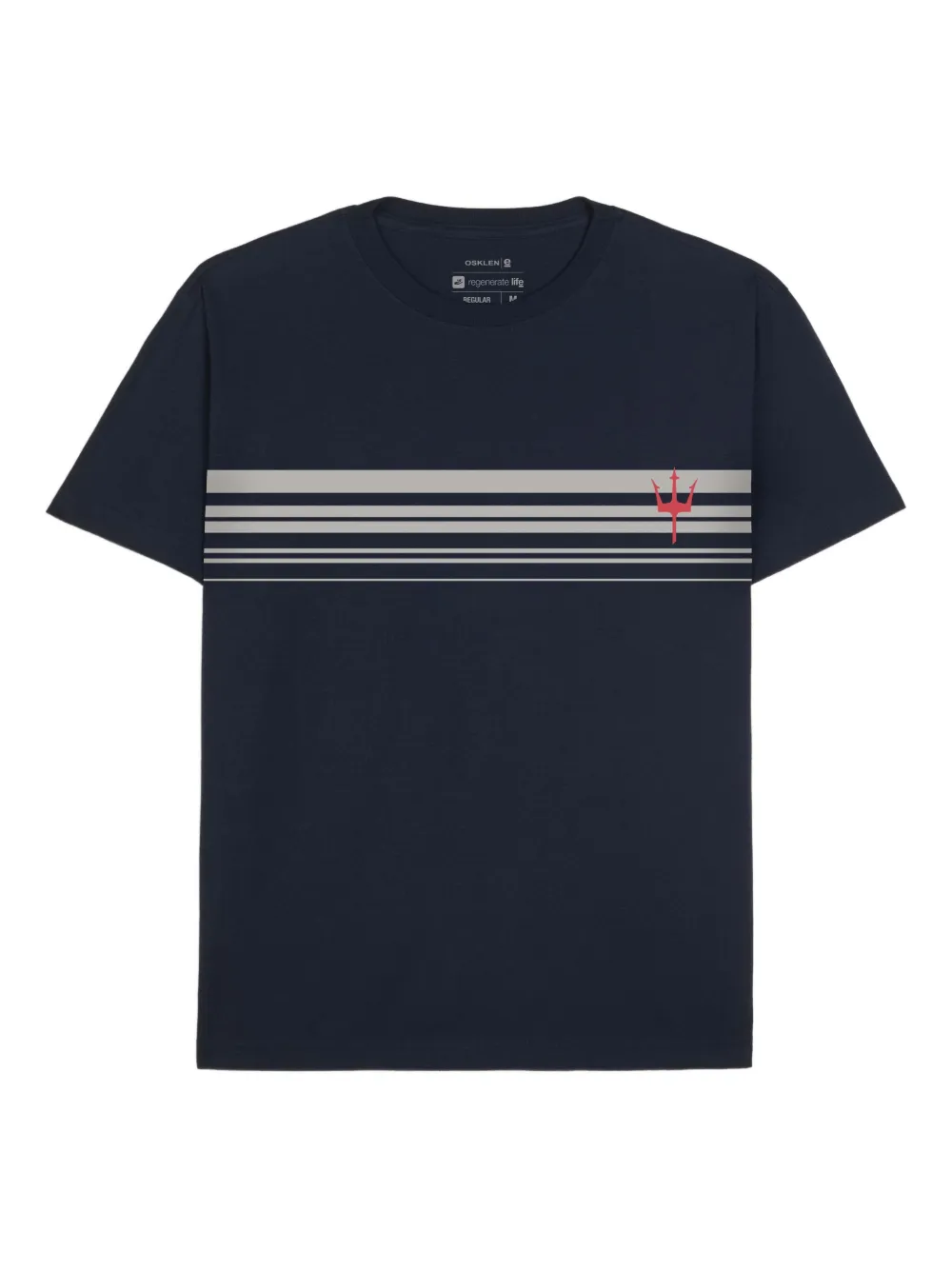 Osklen playera con motivo de rayas | azul | Image 1