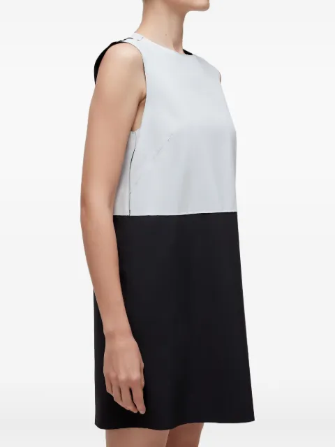 Osklen bicolor sleeveless shift mini dress