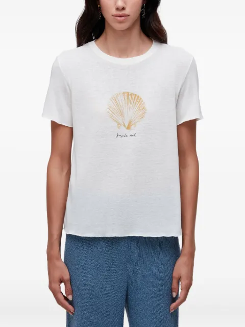 Osklen playera con conchas de mar estampadas