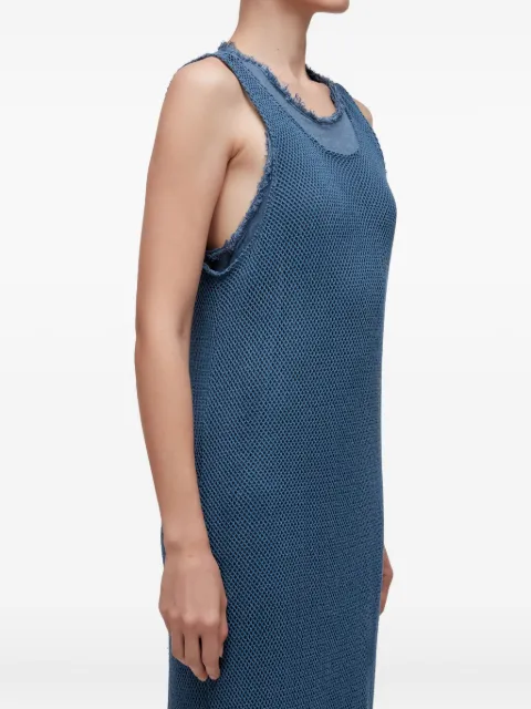 Osklen Ausgefranstes Regata Maxikleid mit Netzmuster