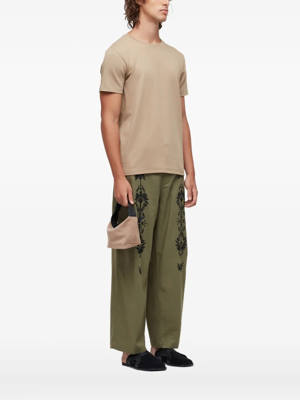 Osklen Katoenen T-shirt met ronde hals - Beige