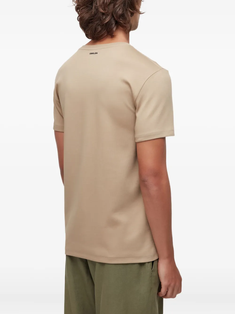 Osklen Katoenen T-shirt met ronde hals Beige