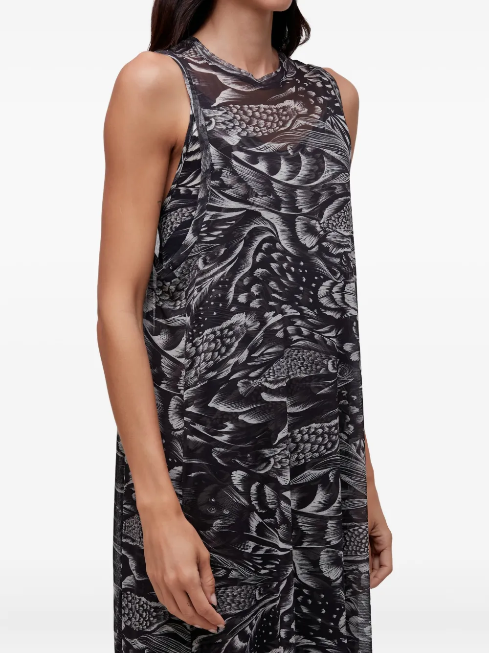 Osklen Sleeveless Midi Dress In Black