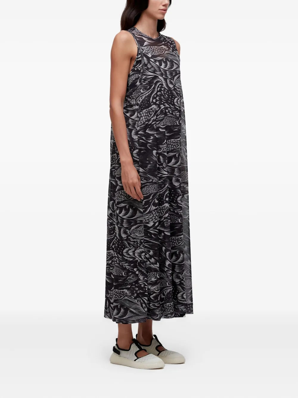 Osklen Sleeveless Midi Dress In Black