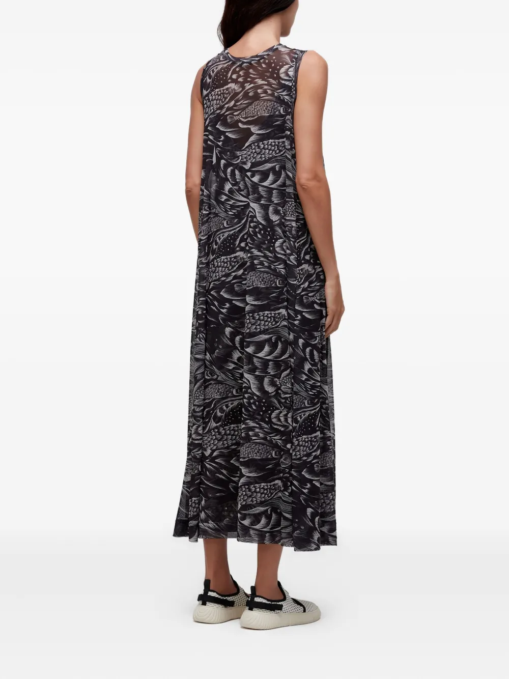 Osklen Sleeveless Midi Dress In Black