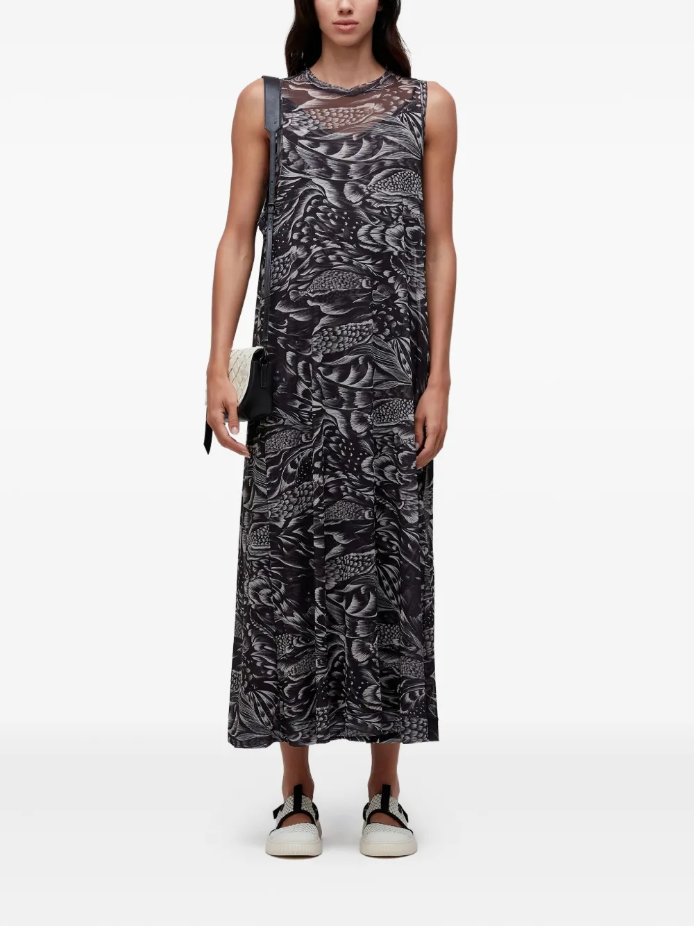 Osklen Sleeveless Midi Dress In Black
