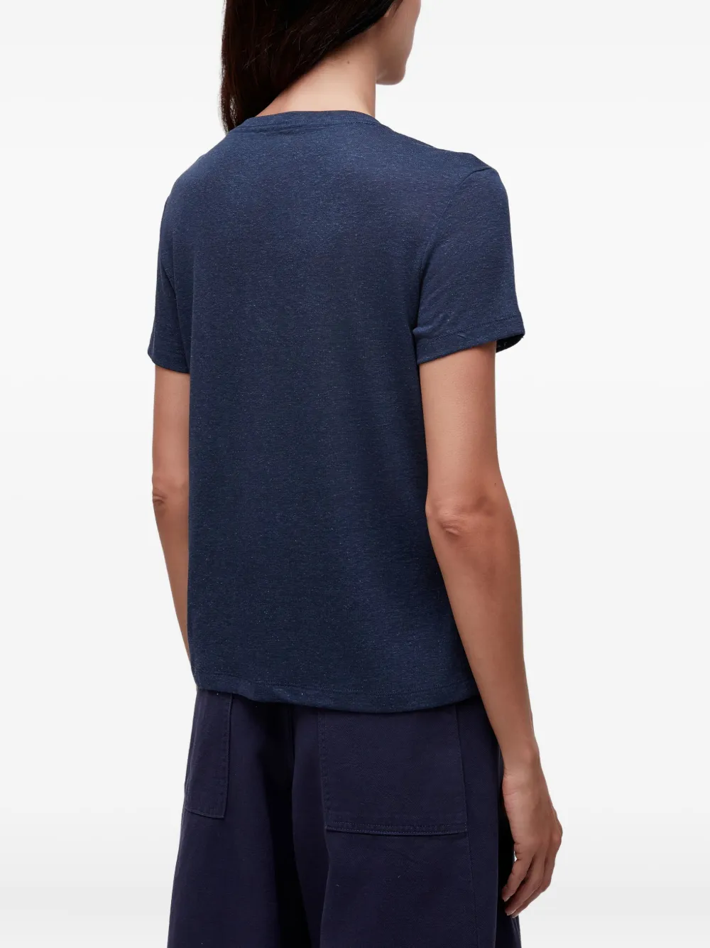 Osklen Casa Da Ancora Linen T-shirt In Blue