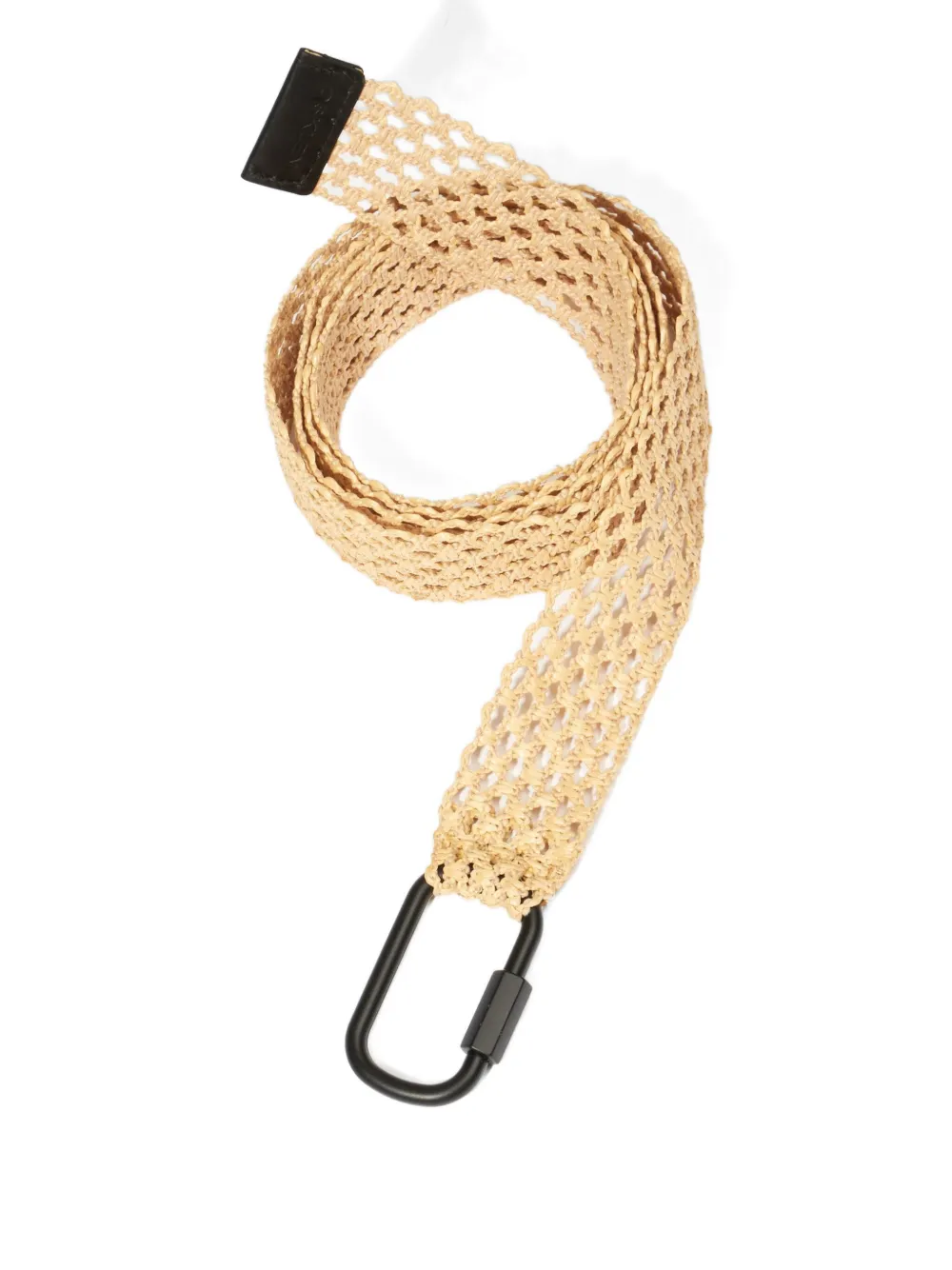 Osklen Raffia gehaakte riem - Beige